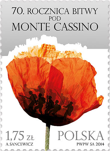 Stamp - 70th Anniversary of the Monte Cassino Battle