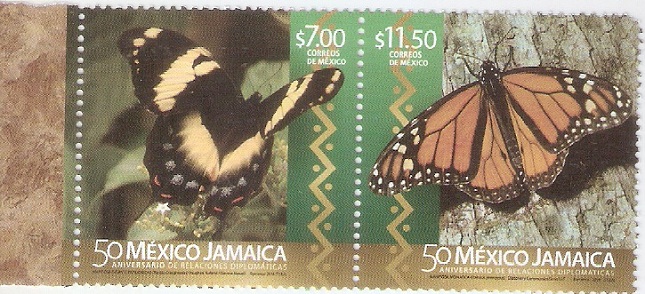 2016 Butterflies - The 50th Anniversary of Diplomatic Relations Between Jamaica and Mexico