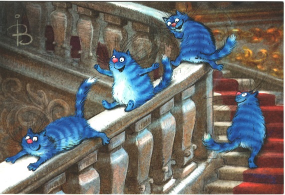 Blue Cat Hermitage Cats