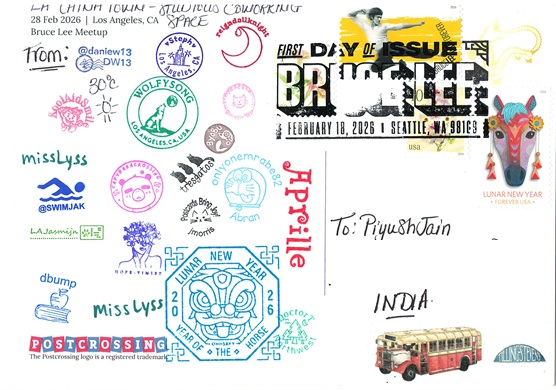 Bruce Lee Postcrossing Meetup